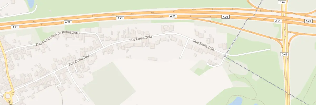 Plan du 100 Rue Emile Zola à Fouquières-lès-Lens