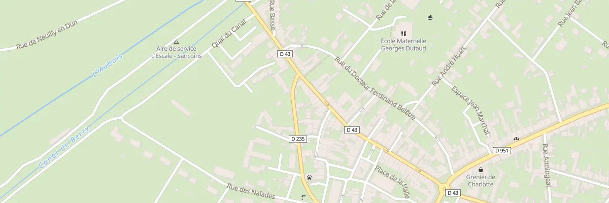 Plan du 55 Rue Fernand Duruisseau à Sancoins