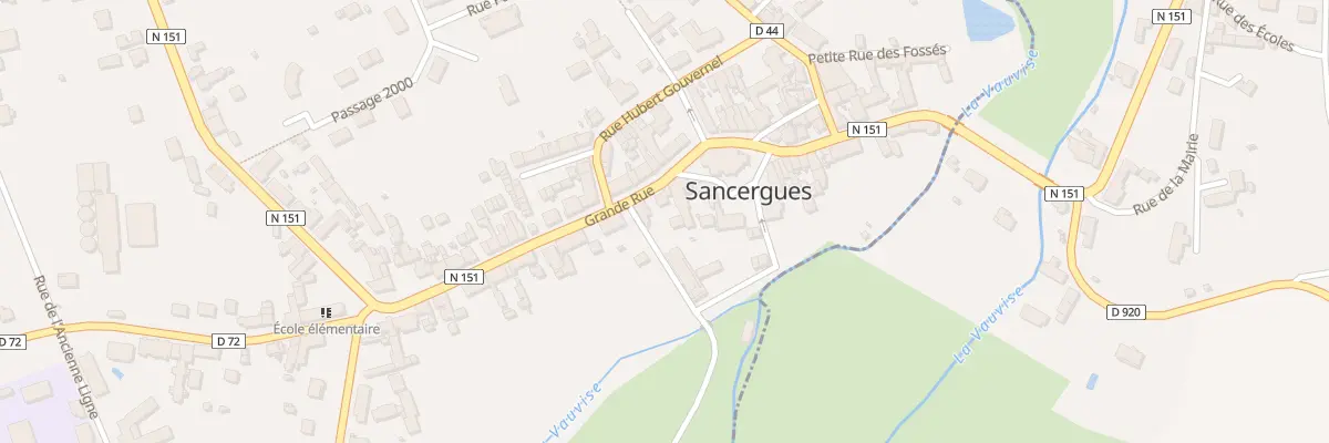 Plan du 25 Grande Rue à Sancergues