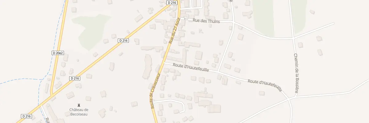Plan du 2B Rue d’Hautefeuille à Mortcerf