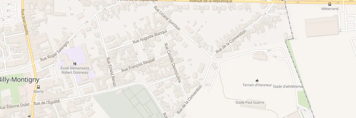 Plan du 18 Rue Camille Desmoulins à Billy-Montigny