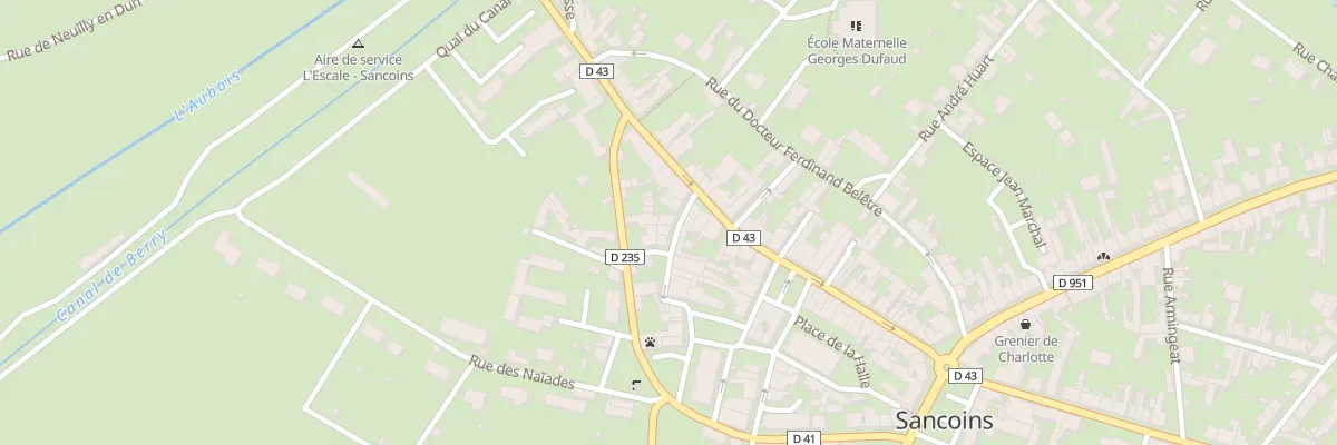 Plan du 6 Rue Saint-jacques à Sancoins