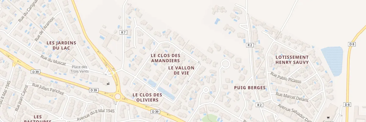 Plan du 3 Rue du Vallon à Villeneuve-de-la-Raho