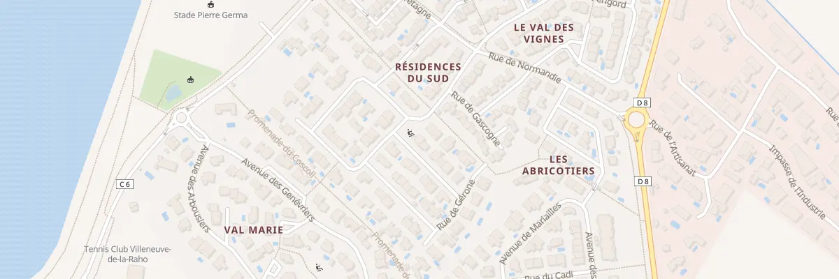 Plan du 1 Rue de Gérone à Villeneuve-de-la-Raho