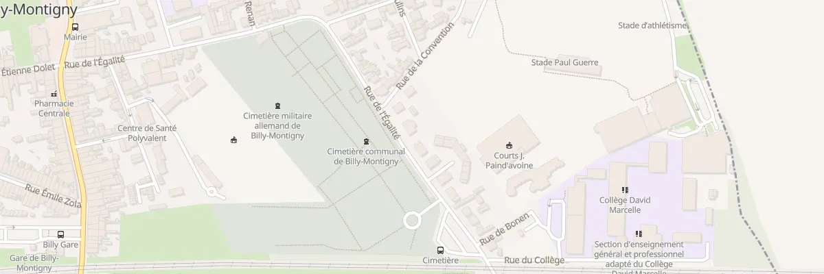 Plan du 75 Rue Egalite à Billy-Montigny