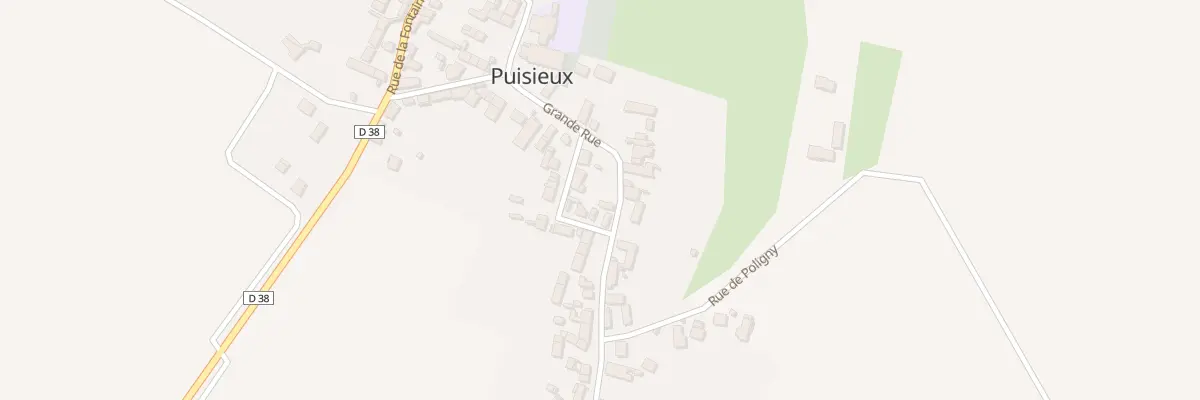 Plan du 28 Gr Grande Rue à Puisieux