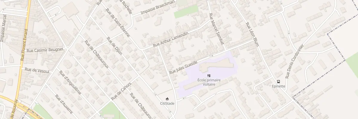 Plan du 36 Rue Jules Guesde à Billy-Montigny