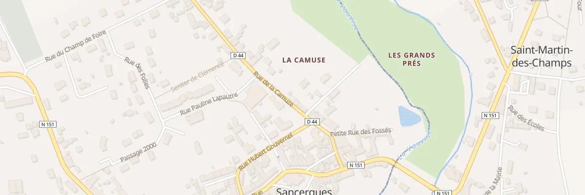 Plan du 6 Rue de la Camuze à Sancergues