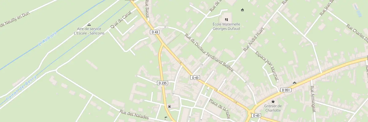 Plan du 60 Rue Fernand Duruisseau à Sancoins