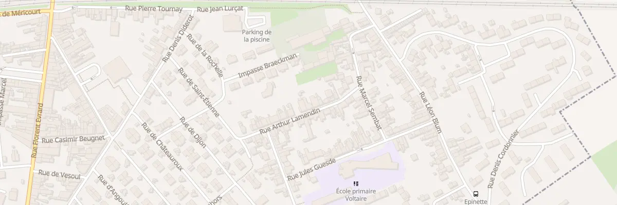 Plan du 20 Rue Lamendin à Billy-Montigny