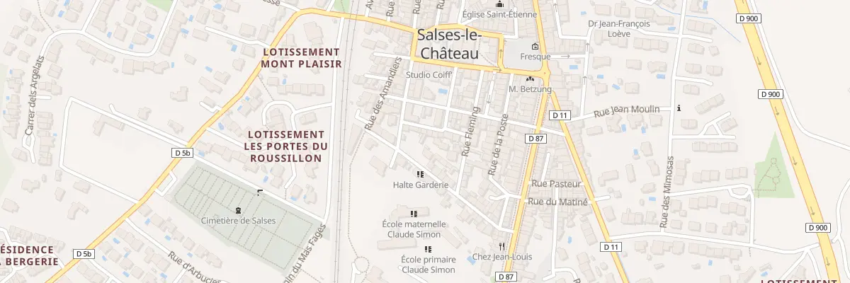 Plan du 8 Rue V Sanchez à Salses-le-Château