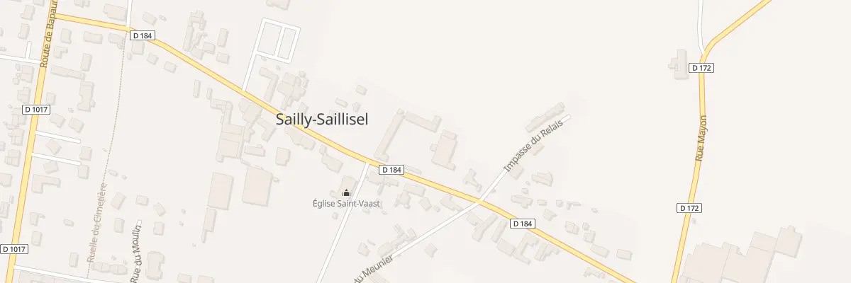 Plan du 25 Rue du Commandant Thierry à Sailly-Saillisel