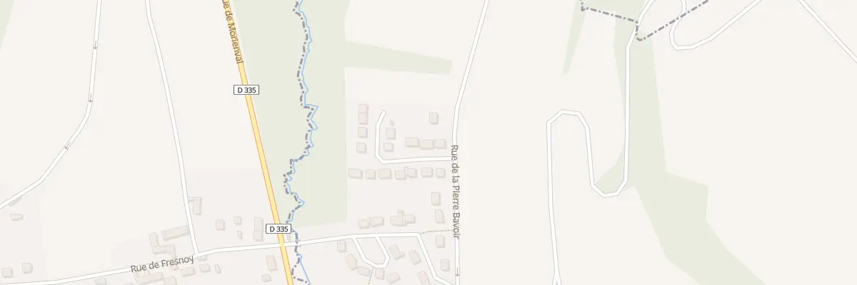 Plan du 4 Rue des Ecanges à Fresnoy-la-Rivière
