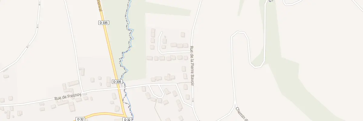 Plan du 3 Rue des Ecanges à Fresnoy-la-Rivière