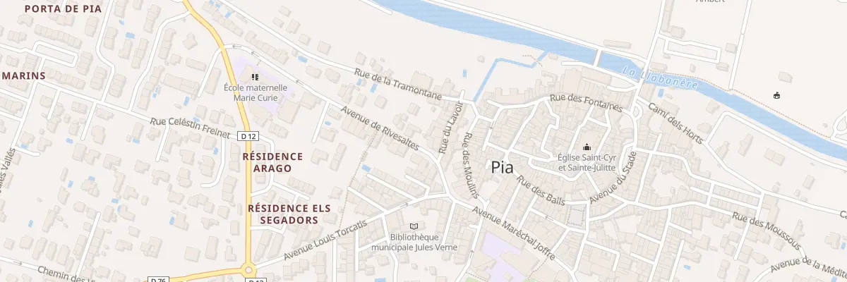 Plan du 6B Av de Rivesaltes à Pia