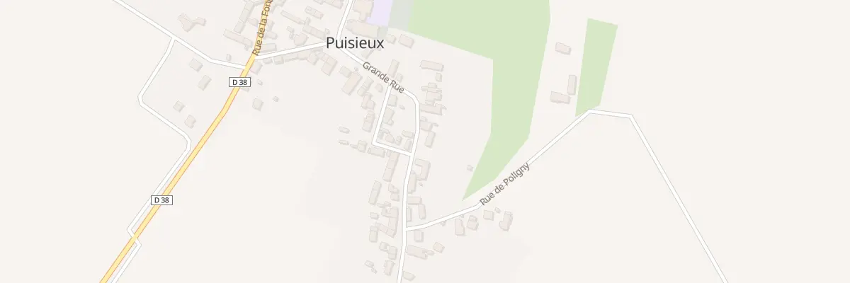 Plan du 33 Grande Rue à Puisieux