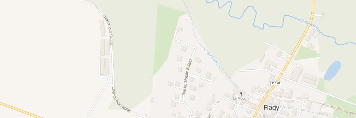 Plan du 3 Rue du Moulin Billard à Flagy