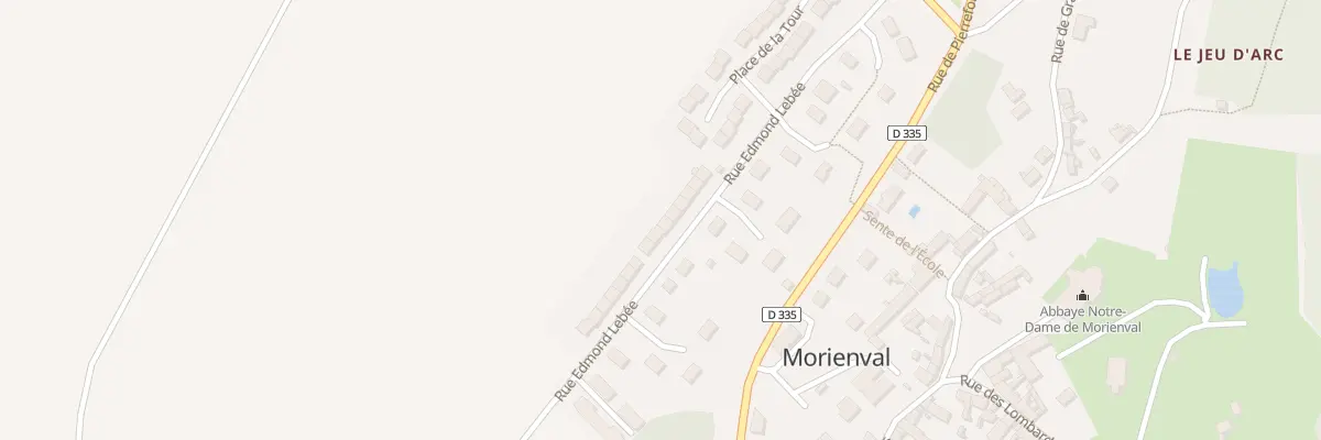 Plan du 12 Rue Edmond Lebée à Morienval