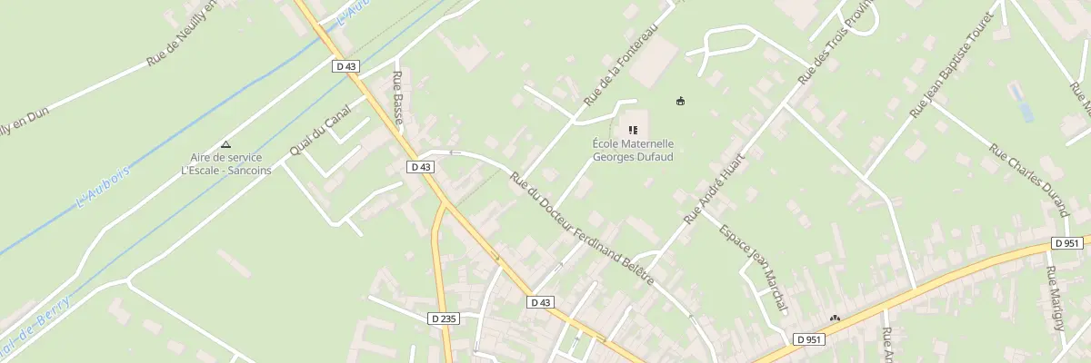 Plan du 20 Rue du Doc Ferdinand Beletre à Sancoins