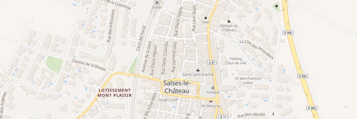 Plan du 6 Rue de la Paix à Salses-le-Château