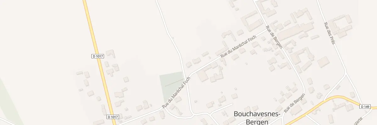 Plan du 7 Rue du Maréchal Foch à Bouchavesnes-Bergen