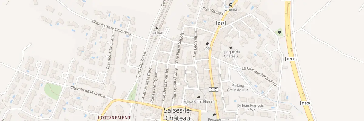 Plan du 10 Rue Jean Andreu à Salses-le-Château