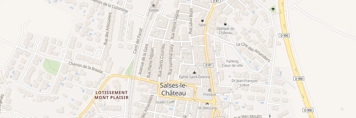 Plan du 1 Rue de Verdun à Salses-le-Château
