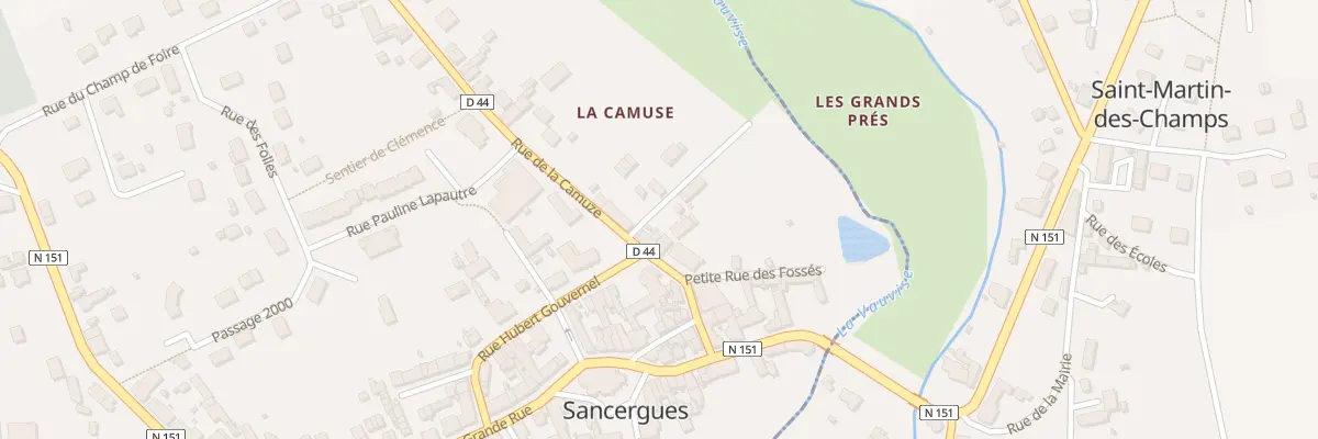 Plan du 16 Rue Maurice Delafosse à Sancergues