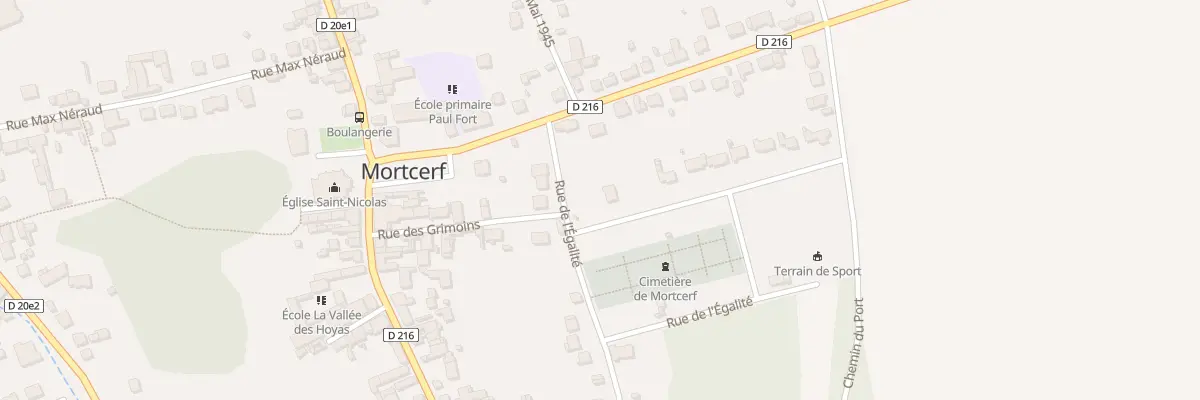 Plan du 7 Rue de l’Egalité à Mortcerf
