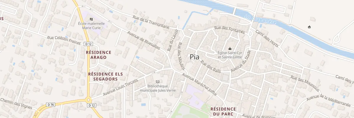 Plan du 9 Rue des Moulins à Pia