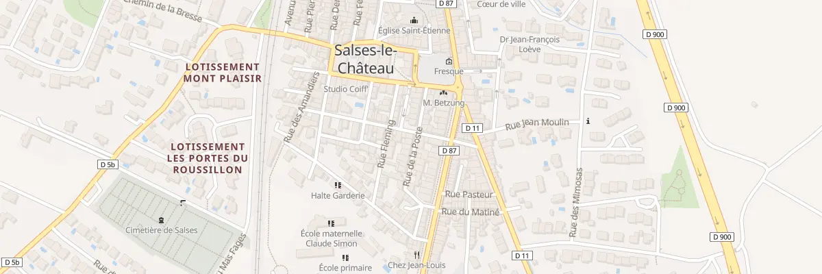 Plan du 8B Rue de la Poste à Salses-le-Château