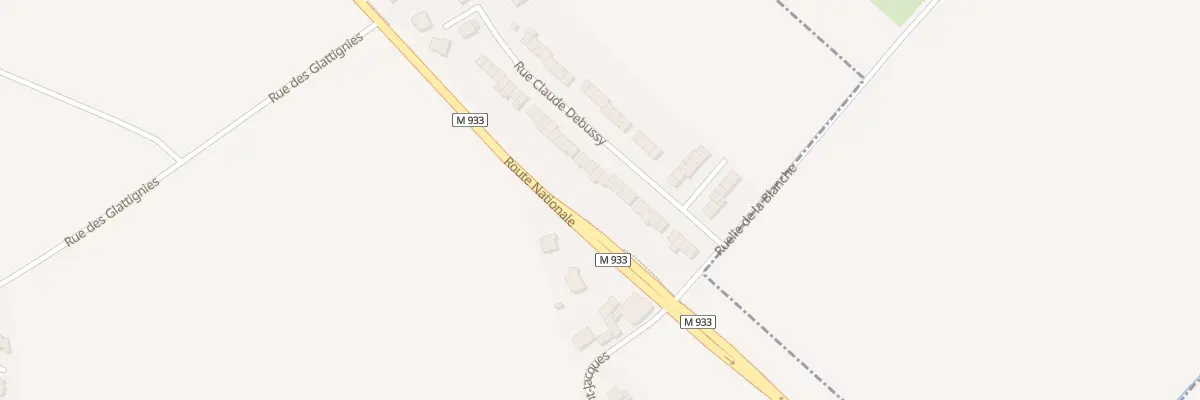 Plan du 23 Rue Claude Debussy à La Chapelle-d’Armentières