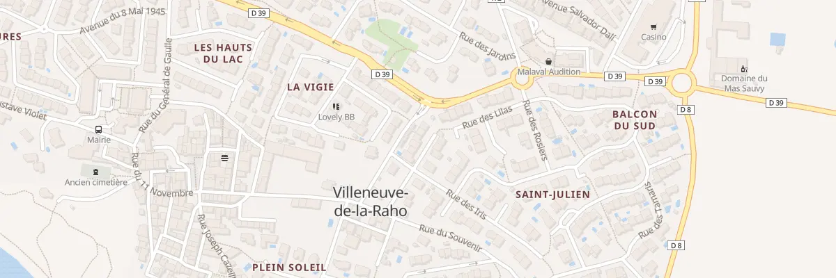 Plan du 11 Rue Arago à Villeneuve-de-la-Raho