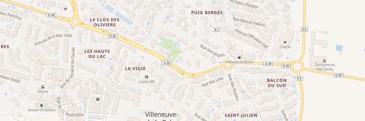 Plan du 9 Rue des Treilles à Villeneuve-de-la-Raho