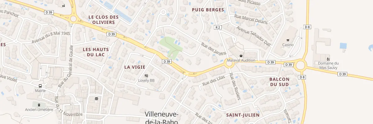 Plan du 7 Rue des Treilles à Villeneuve-de-la-Raho