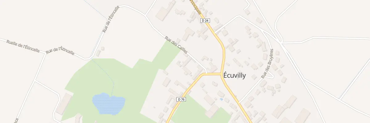 Plan du 3 Rue des Cailles à Écuvilly