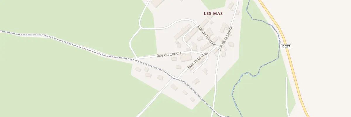 Plan du 1 Rue du Coudie - Les Mas à Vitrac