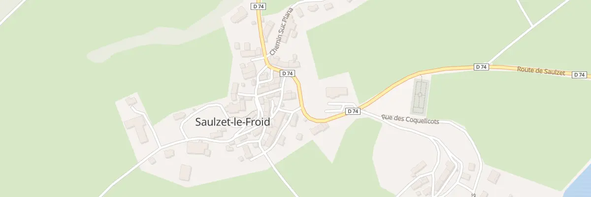 Plan du 5159 Bourg de Saulzet Le Froid à Saulzet-le-Froid