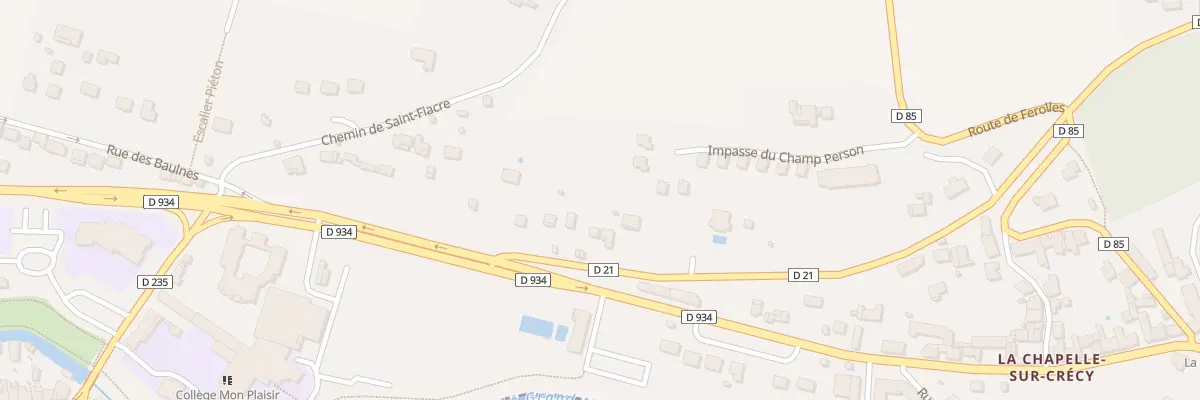 Plan du 1 Rue de la Ferte sous Jouarre à Crécy-la-Chapelle