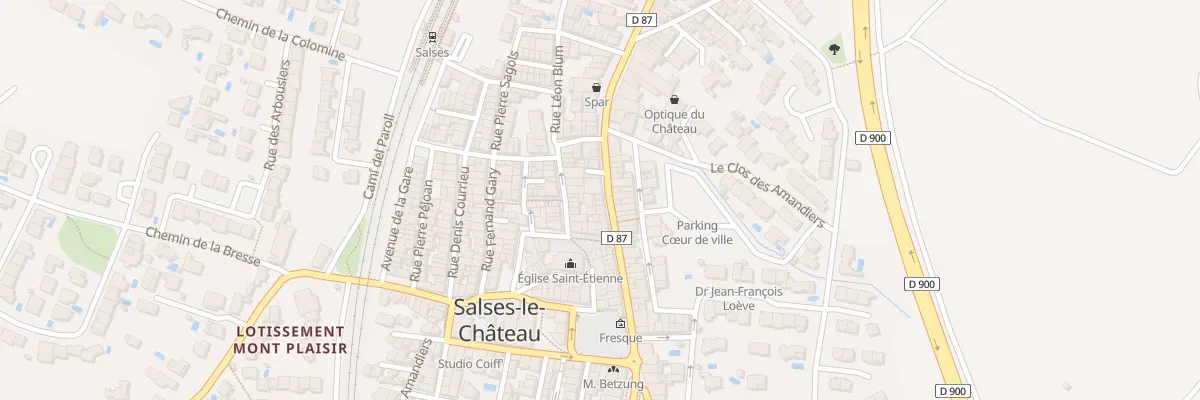 Plan du 29 Av Xavier Llobères à Salses-le-Château