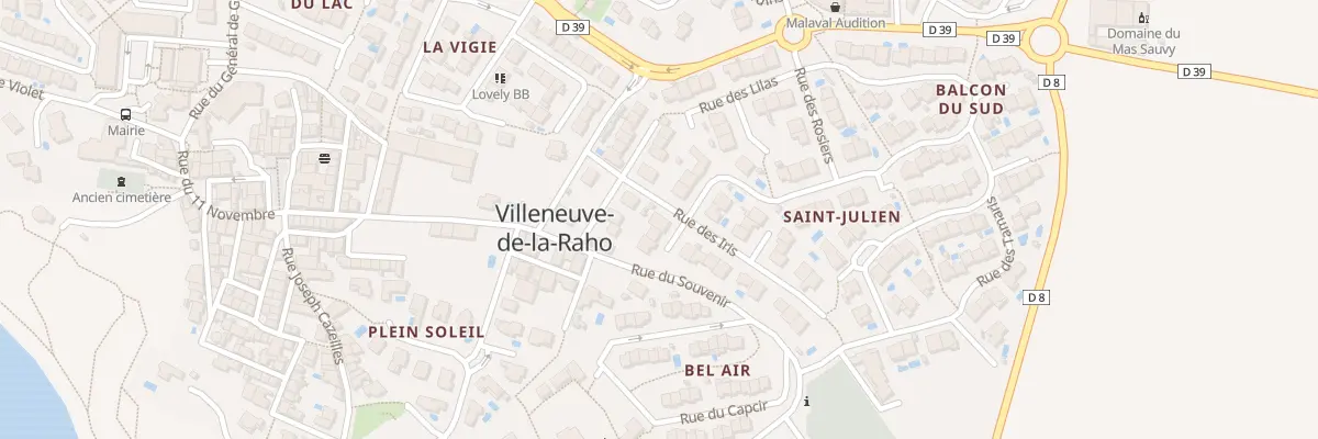 Plan du 2 Rue des Iris à Villeneuve-de-la-Raho