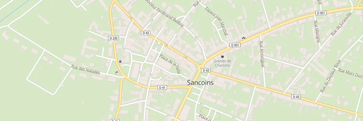 Plan du 13 Rue Fernand Duruisseau à Sancoins