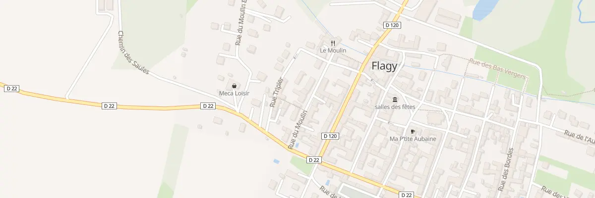 Plan du 10 Rue du Moulin à Flagy