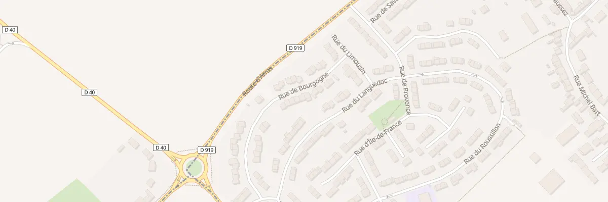 Plan du 30 Rue de Bourgogne à Drocourt