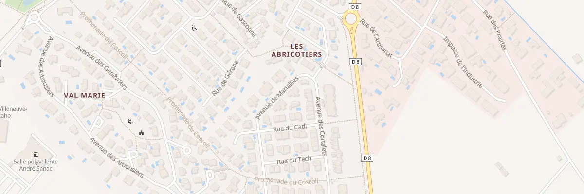 Plan du 5 Av de Mariailles à Villeneuve-de-la-Raho