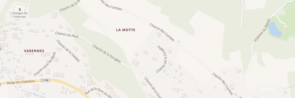 Plan du 5517 La Gougere à Chambon-sur-Lac