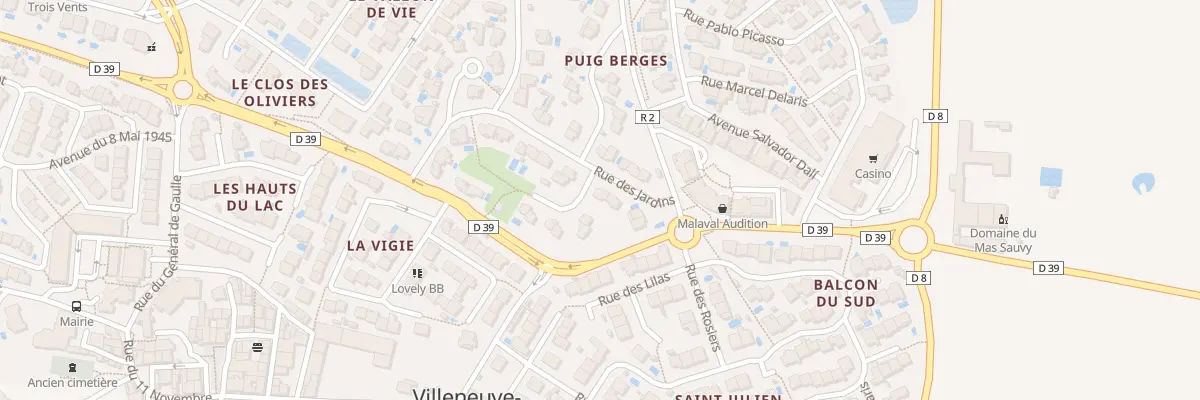 Plan du 7 Rue des Jardins à Villeneuve-de-la-Raho