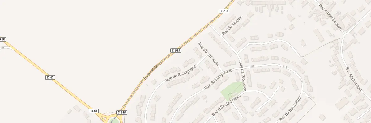 Plan du 35 Rue de Bourgogne à Drocourt