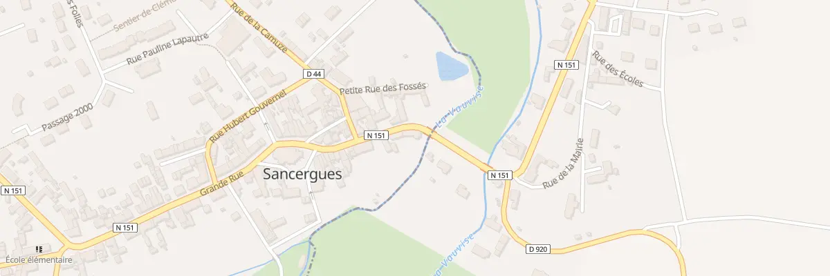 Plan du 1 Grande Rue à Sancergues