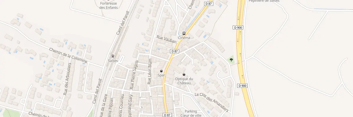 Plan du 2 Rue des Jardins à Salses-le-Château
